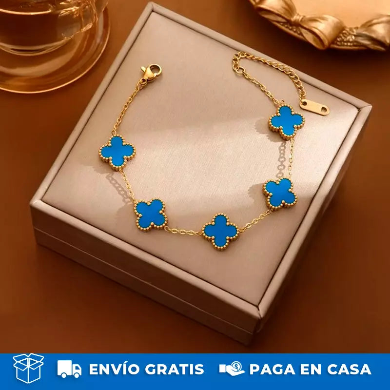 Pulsera Van Cleef®: La pulsera perfecta bañada en Oro De 10K