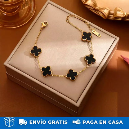 Pulsera Van Cleef®: La pulsera perfecta bañada en Oro De 10K