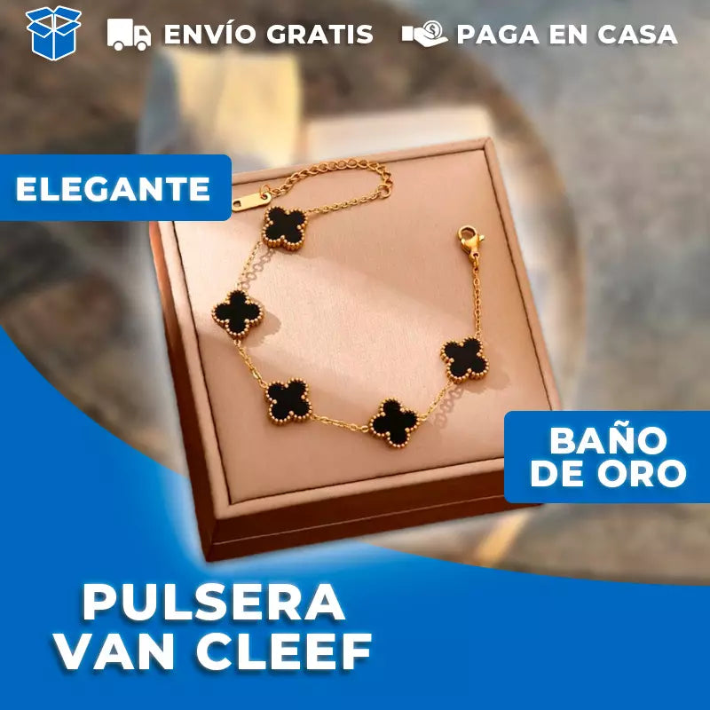 Pulsera Van Cleef®: La pulsera perfecta bañada en Oro De 10K
