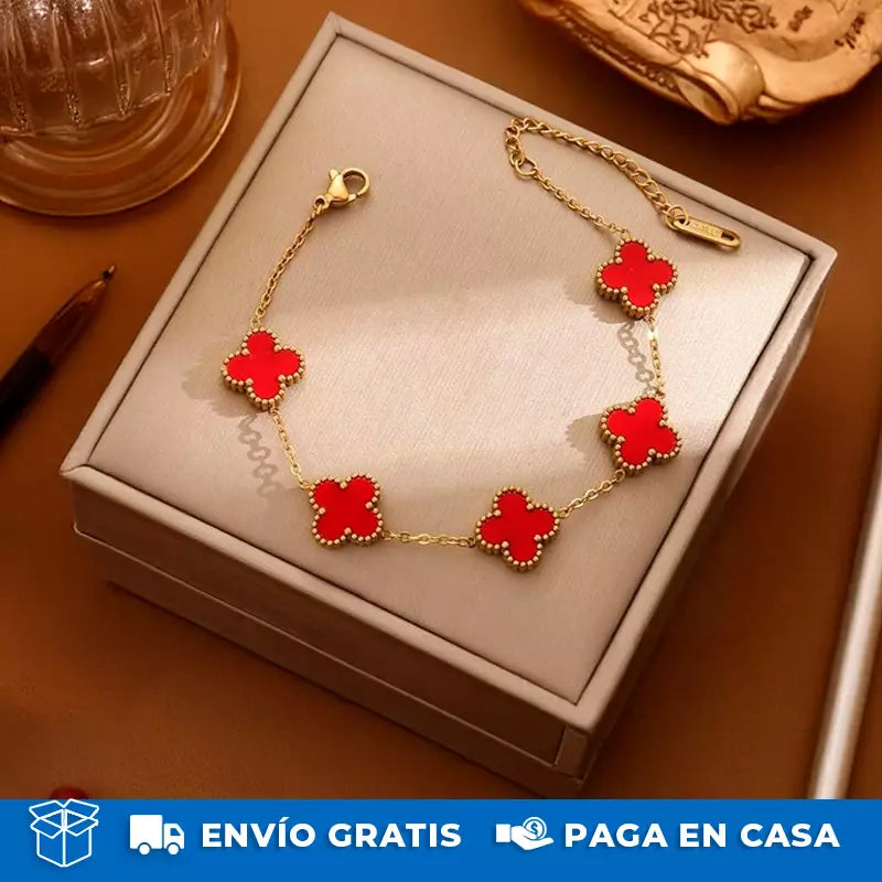 Pulsera Van Cleef®: La pulsera perfecta bañada en Oro De 10K