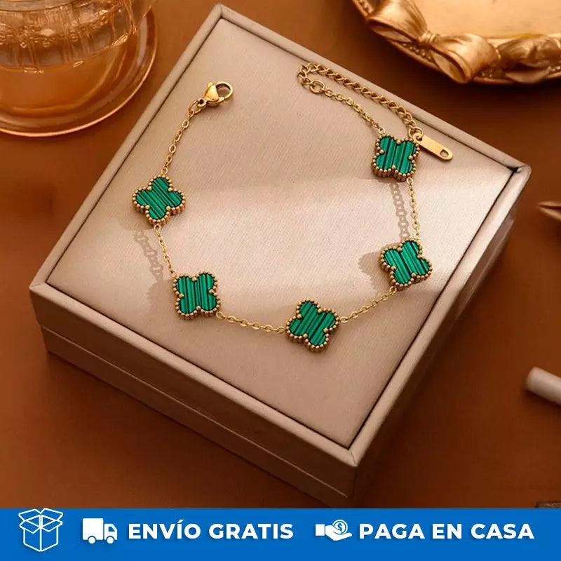 Pulsera Van Cleef®: La pulsera perfecta bañada en Oro De 10K